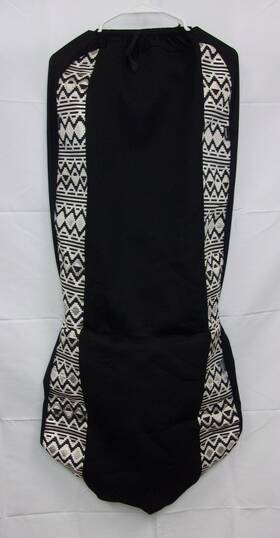 West Coast Auto 190727175614 Universal Full Set Car Seat Covers Black/white/gold Gently Used