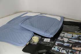 Slty-01 Yitai Aierxuan Diamond Bling Seat Covers Waterproof Leather Light Blue For Lexus