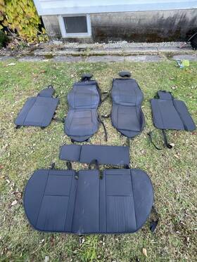 Sc-ho-020-5-blk-e Yorkneic For Honda Accord 2013-2017 4-door Car 5 Seat Covers Full Set Cushion Repl Black