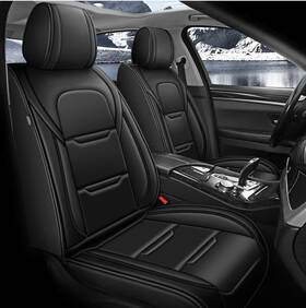 Sc-jx081-blkline Yorkneic Sc-jx081-blkline%-tsx-8 For Honda Acura Tsx 2009-2014 Full Set Faux Leather Car Seat Covers.like New