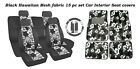 Ys Black Hawaiian Mesh Pcs Set Car Interior Fits Most