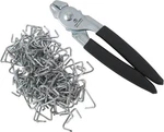 Hog Pliers & 150 Galvanized Rings, Professional Upholstery Black. Fixed Price $57.99.
