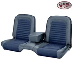 1966 Ford Mustang Blue Front Bench Seat Upholstery Made By Tmi. Fixed Price $512.63.