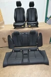 14-16 Bmw F32 Series Front & Rear Interior Leather Black Red Line Seat Set Oem. Fixed Price $1499.99.