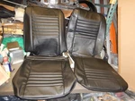 New Blem Repo 1967 Chevelle Camino Beaumont Front Bucket Seat Covers Black. Fixed Price $299.99.