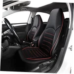 Classic Universal Pu Leather Car Front Seat Covers High Back Bucket Black Red. Fixed Price $49.48.