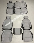 Katzkin Black & Gray Leather Seat Covers 2021-23 Ford F-150 Xlt Supercrew. Fixed Price $1595.00.