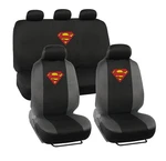 Warner Brothers Dc Superman Front & Rear Car Seat Covers Full Set - Easy To Inst. Fixed Price $66.99.