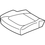 Genuine Ford Seat Cover KC3Z-2662901-BA. Fixed Price $498.38.