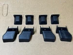 87-93 Ford Mustang Lower Seat Rail Bolt Covers Factory Plastic Trim Oem. Fixed Price $39.99.