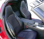 For Chevy Corvette C6 2005-2013 Custom Made Fit Pair Of Seat Covers Black. Fixed Price $169.00.