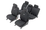 Rough Country Front/rear Seat Covers Black For 05-15 Toyota Tacoma Double 91052. Fixed Price $229.95.