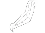Genuine Nissan Seat Frame Trim Panel 88405-3JA0A. Fixed Price $106.43.