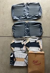 1965 Ford Mustang Tmi Products Front &rear Seat Upholstery Blue Vinyl Open Box. Fixed Price $500.00.