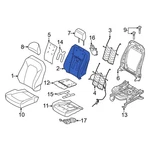 Ford F-150 2017-2020 JL3Z1564811A Front Left Seat Back Cushion. Fixed Price $197.20.