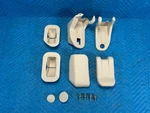 Oem Lexus LX570 2ND Row Driver's Seat Striker & Hinge Cover 6PC Set 13-15 Beige. Fixed Price $85.00.