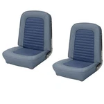 Front Bucket Seat Upholstery Blue For 1966 Mustang Coupe, Convertible, Fastback. Fixed Price $458.38.