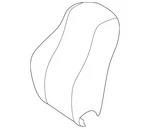 Genuine Mercedes-benz Outer Cover Seat Backr 167-910-11-10-9E43. Fixed Price $649.00.