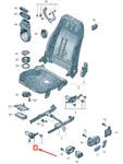 Volkswagen Golf 5G MK7 Front Right Seat Adjustment Motor 8K0959762. Fixed Price $573.79.