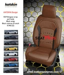 Leather Seat Covers 16-22 Chevrolet Camaro Coupe Convertible Mahogany Black. Fixed Price $1595.00.