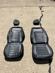 Luckyman Club Gray Faux Leather Car Covers For Front Seats (used). Fixed Price $100.00.