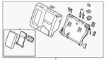 Genuine Nissan Seat Back Assembly 88650-6MS1A. Fixed Price $1520.40.