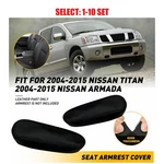 Fits 2004-2015 Nissan Titan Seat Armrest Leather Replacement Cover Black 2-20X. Fixed Price $235.89.