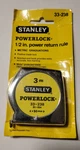 Stanley #33-238 Powerlock 3M Metric Graduations 1/2" Wide Tape Measure. Fixed Price $18.95.