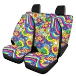 Hippie Flower Car Seat Covers For Women, 4 Pcs Universal Print. Fixed Price $67.25.