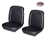 1968 Mustang Coupe Black Front Bucket Seat Upholstery Sierra & Kiwi Vinyl. Fixed Price $513.12.
