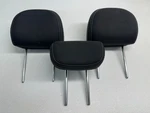 2014-2019 Kia Soul Rear Left, Right Cen 2ND Row Headrests Rset Black Cloth. Fixed Price $63.00.