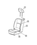 Genuine Mopar Front Seat Cushion Cover Left 5MV61LA8AB. Fixed Price $527.43.