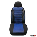 Omac Universal Semi Custom Front Car Seat Cover Protector Blue-black Polycotton. Fixed Price $59.99.