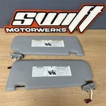 Bmw 11-17 F25 X3 Sun Visor With Light Pair Set Gray Grey Oem Leather. Fixed Price $58.95.