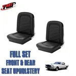Front And Rear Seat Cover Upholstery Black For 1964-1965 Mustang Coupe. Fixed Price $576.99.