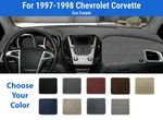 Dashboard Mat Cover For 1997-1998 Chevrolet Corvette (poly Carpet). Fixed Price $75.95.