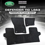 Genuine Land Rover Defender 110 L663 5-SEAT Ebony Premium Interior Mats 2020-25. Fixed Price $249.99.