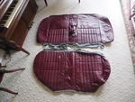 1990-97 Lincoln Town Car Rear Seat Cover Upper & Lower Red Leather Nos New. Fixed Price $195.00.