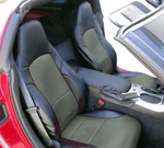 For Chevy Corvette 2005-2013 Black/charcoal Iggee Custom Full Set Seat Covers. Fixed Price $169.00.