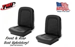 1966 Mustang Convertible Front And Rear Seat Upholstery Black Vinyl By Tmi. Fixed Price $576.60.