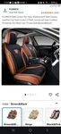 Florich Seat For Cars, Waterproof Covers, Leather Black And Brown Fr. Fixed Price $99.00.
