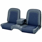 1966 Mustang Coupe Front Bench W/armrest Seat Upholstery Blue - Tmi Usa Made. Fixed Price $511.87.