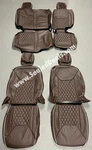 Katzkin Coffee Brown W/ Diamond Stitch Leather Seat Covers For Jeep Wrangler Jk. Fixed Price $1895.00.
