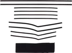 1956-57 Chevrolet Bel Air; Windowfelt Set; 4 Door; Hardtop; 10 Piece. Fixed Price $128.99.