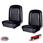 1967 Mustang Coupe Front Bucket & Rear Seat Upholstery - Black By Tmi. Fixed Price $576.60.