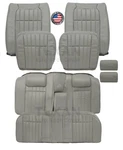 Replacement Seat Covers Perforated Leather Gray Fits 1994-1996 Chevy Impala Ss. Fixed Price $94.04.