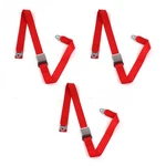 Ford Truck 1953 - 1956 Airplane 2PT Red Lap Bench Seat Kit Belts. Fixed Price $124.50.