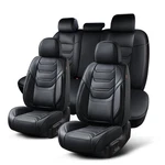 Tiehesyt Car Seat Covers Full Front Pair And Rear Headrestless, Elegant Black. Fixed Price $196.64.