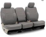 Coverking Seat Covers 1 Row Select Gmc Truck Steel Gray Rhinohide Fabric Sealed. Fixed Price $295.00.