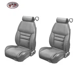 Med. Graphite Front/rear Bucket Seat Upholstery For 1997-98 Mustang Gt, Cobra Cp. Fixed Price $1357.52.
